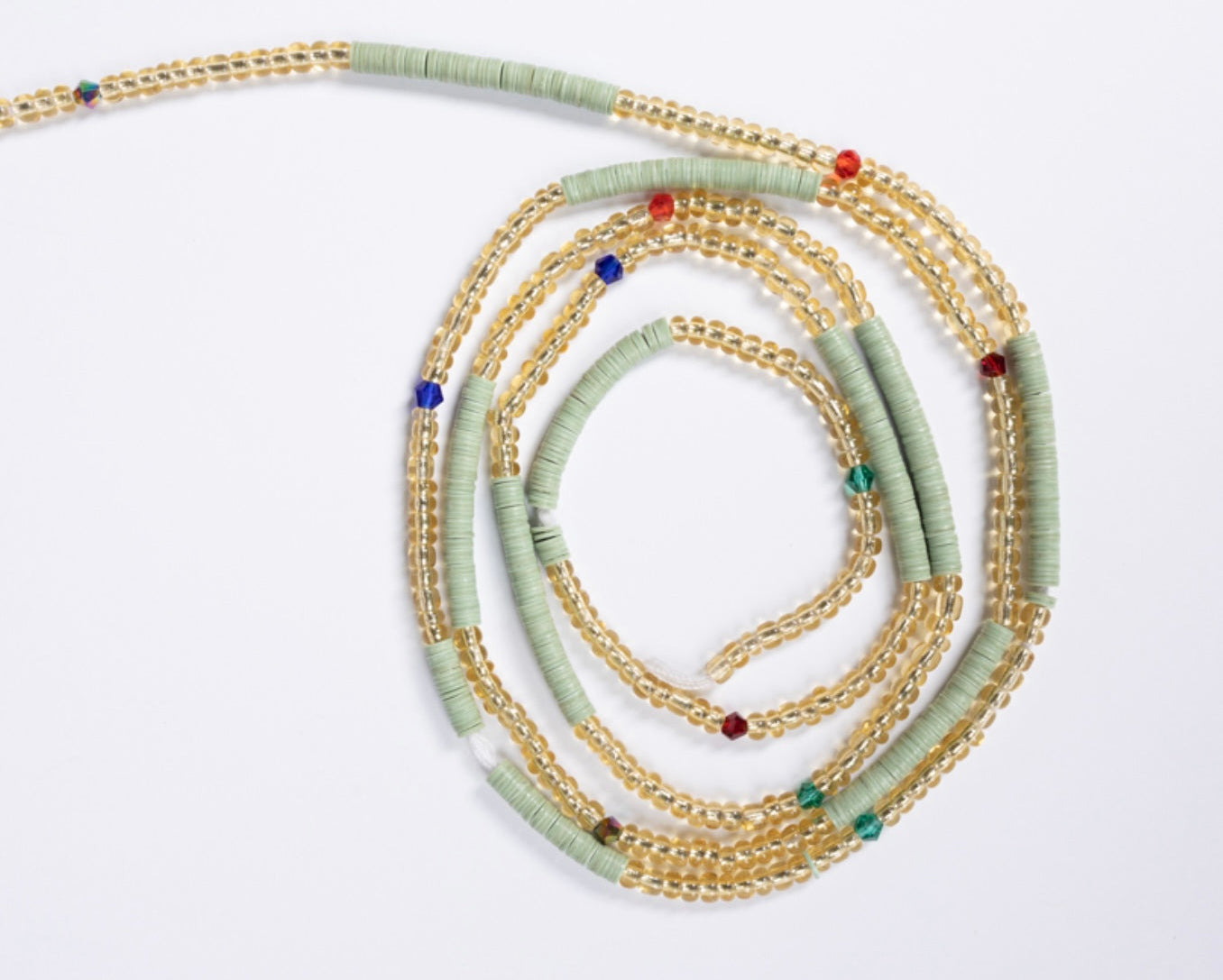 Mint Cantonments Waist Beads