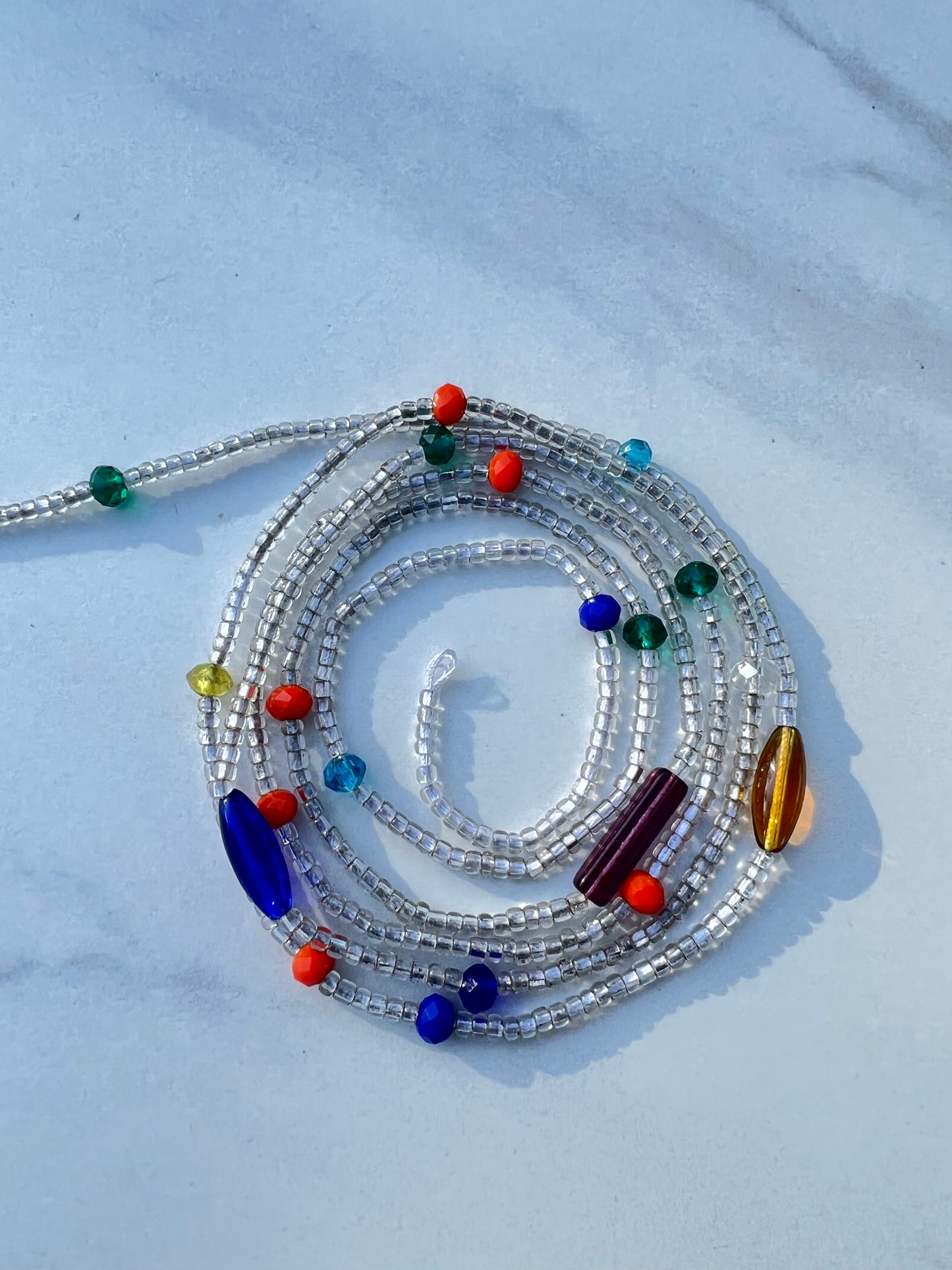 Silver Apatite Waist Beads