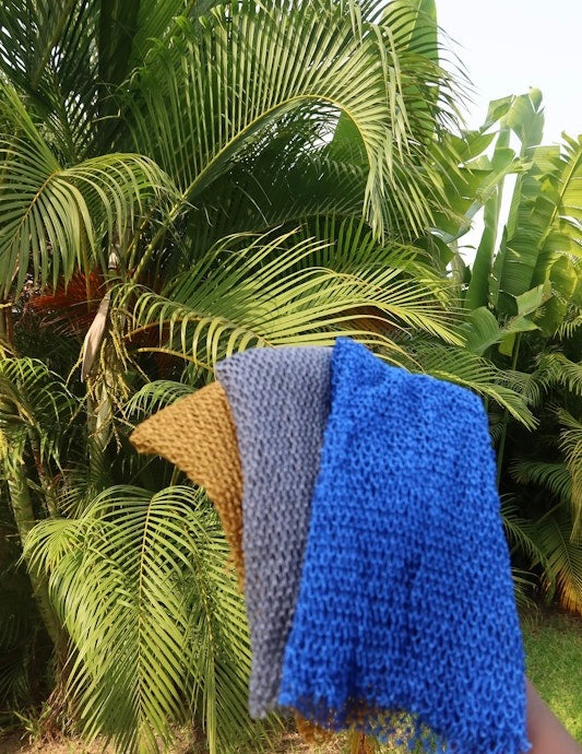 Blue African Exfoliating Wash Net