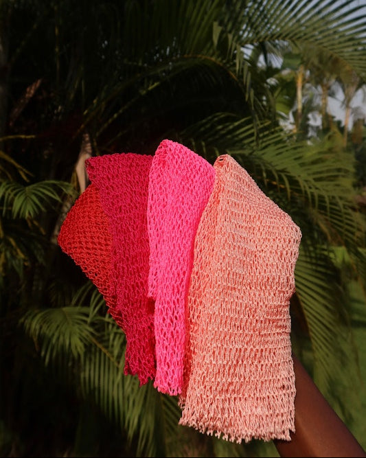 Red African Exfoliating Wash Net