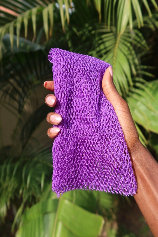 Purple African Exfoliating Wash Net
