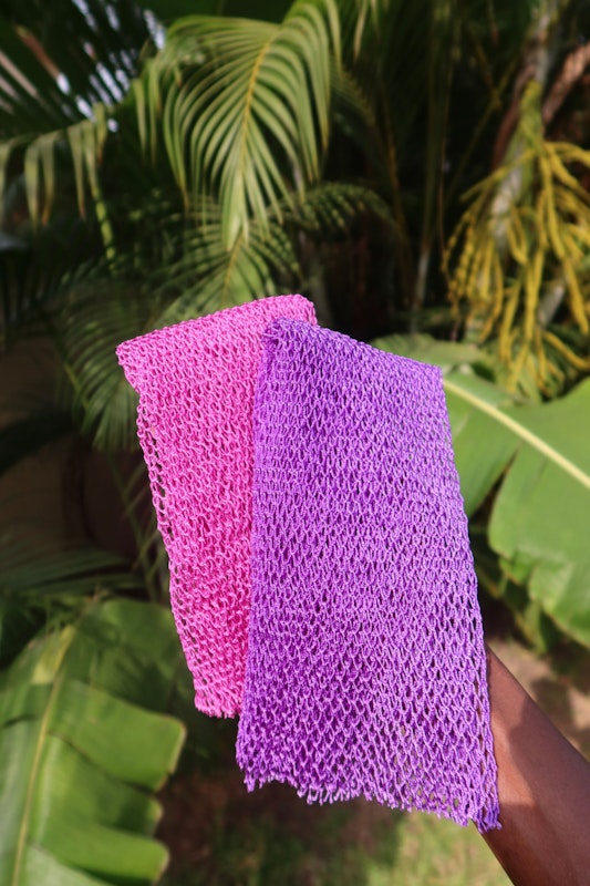 Purple African Exfoliating Wash Net