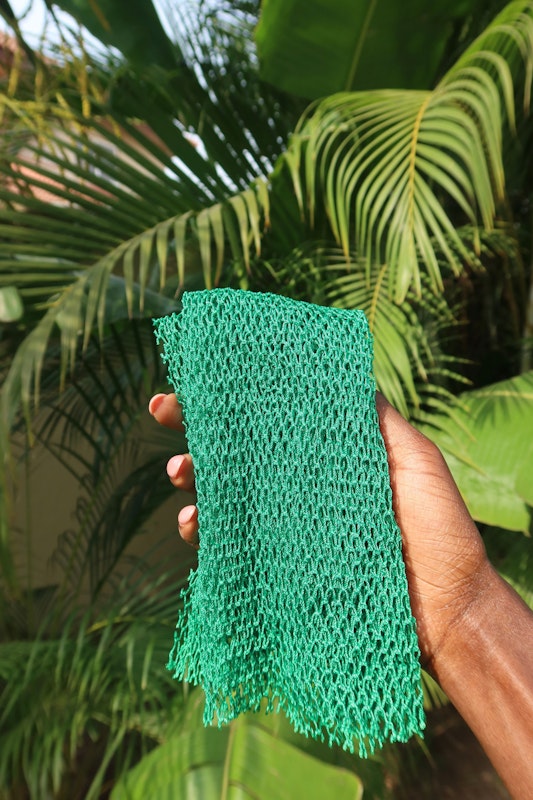 Green African Exfoliating Wash Net