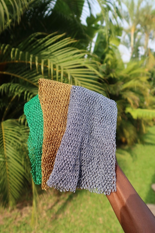 Gray African Exfoliating Wash Net