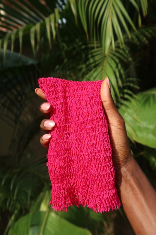 Magenta African Exfoliating Wash Net