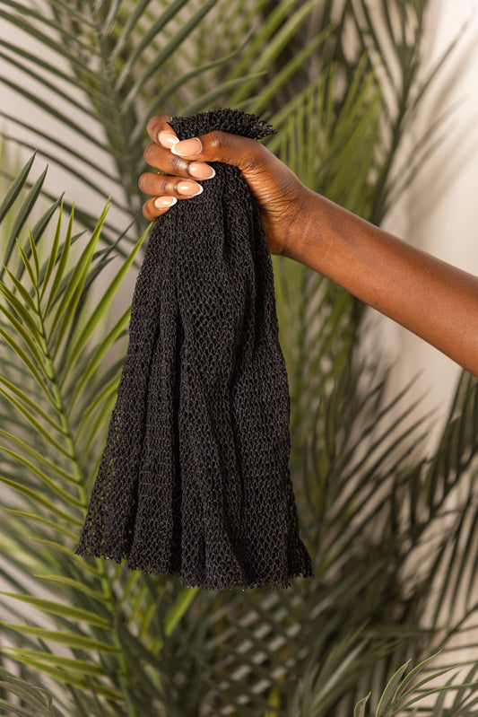 Black African Exfoliating Wash Net