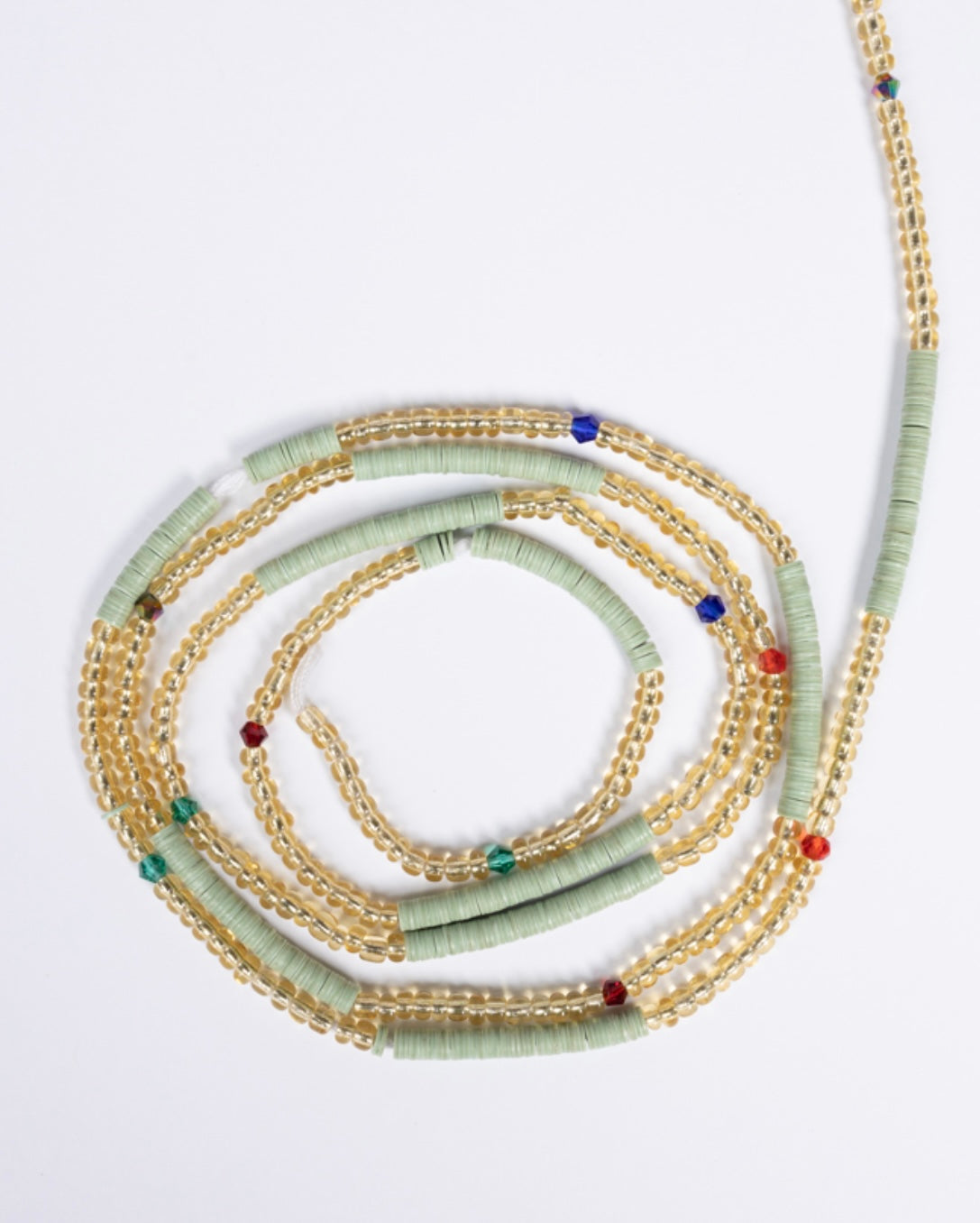 Mint Cantonments Waist Beads