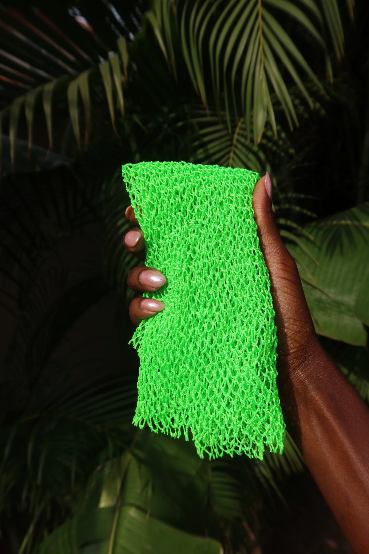 Green African Exfoliating Wash Net