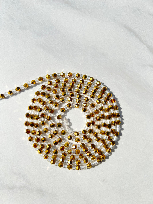 White Gold Waist Beads