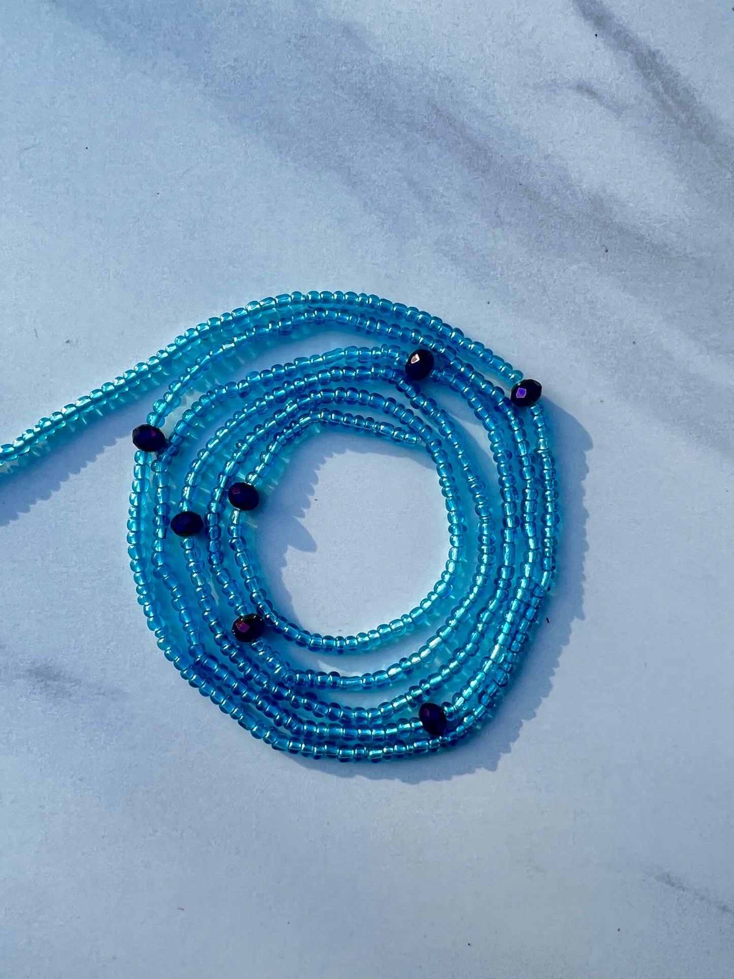 Aqua Waist Beads